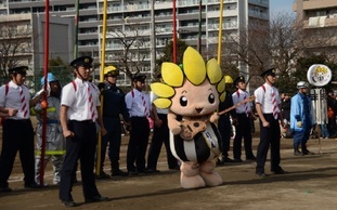 写真:出初式職員応援団