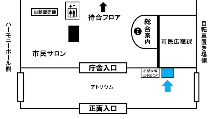 図：インクカートリッジ回収ボックス設置場所1