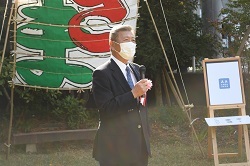写真:大凧保存会会長