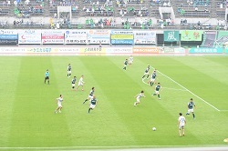 写真：サッカーの試合