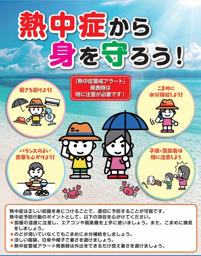 画像：熱中症から身を守ろうのポスター