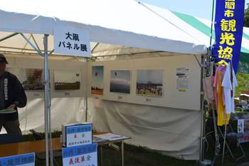 写真:大凧の歴史展示の様子