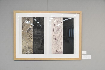 写真：展示作品「魂の音を聴くⅠ・Ⅱ」