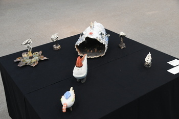 写真：展示作品「深海の転生」