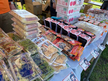大仙市の物販の様子