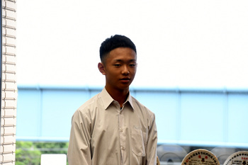 写真：意気込みを話す細野さん