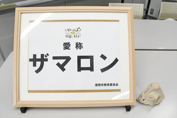 写真：副賞の樹脂製模型