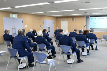 写真:令和7年交通指導始め式の様子