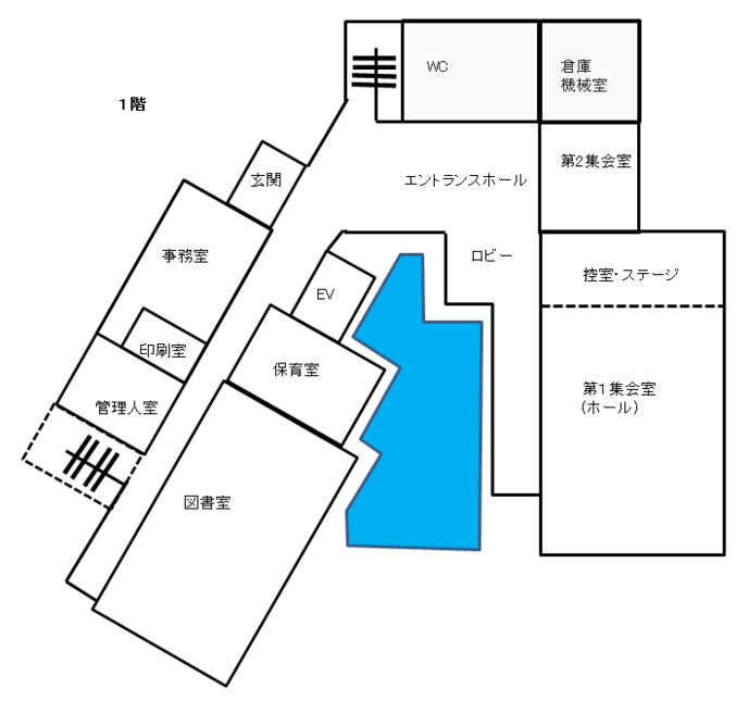 イラスト：1階平面図