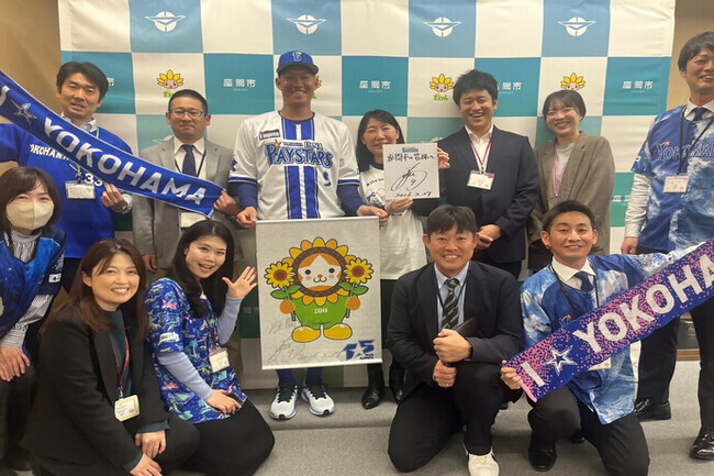 写真:きょうだ ようた選手との記念写真