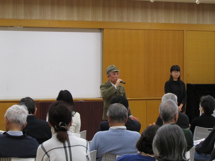 写真:平和講演会の様子